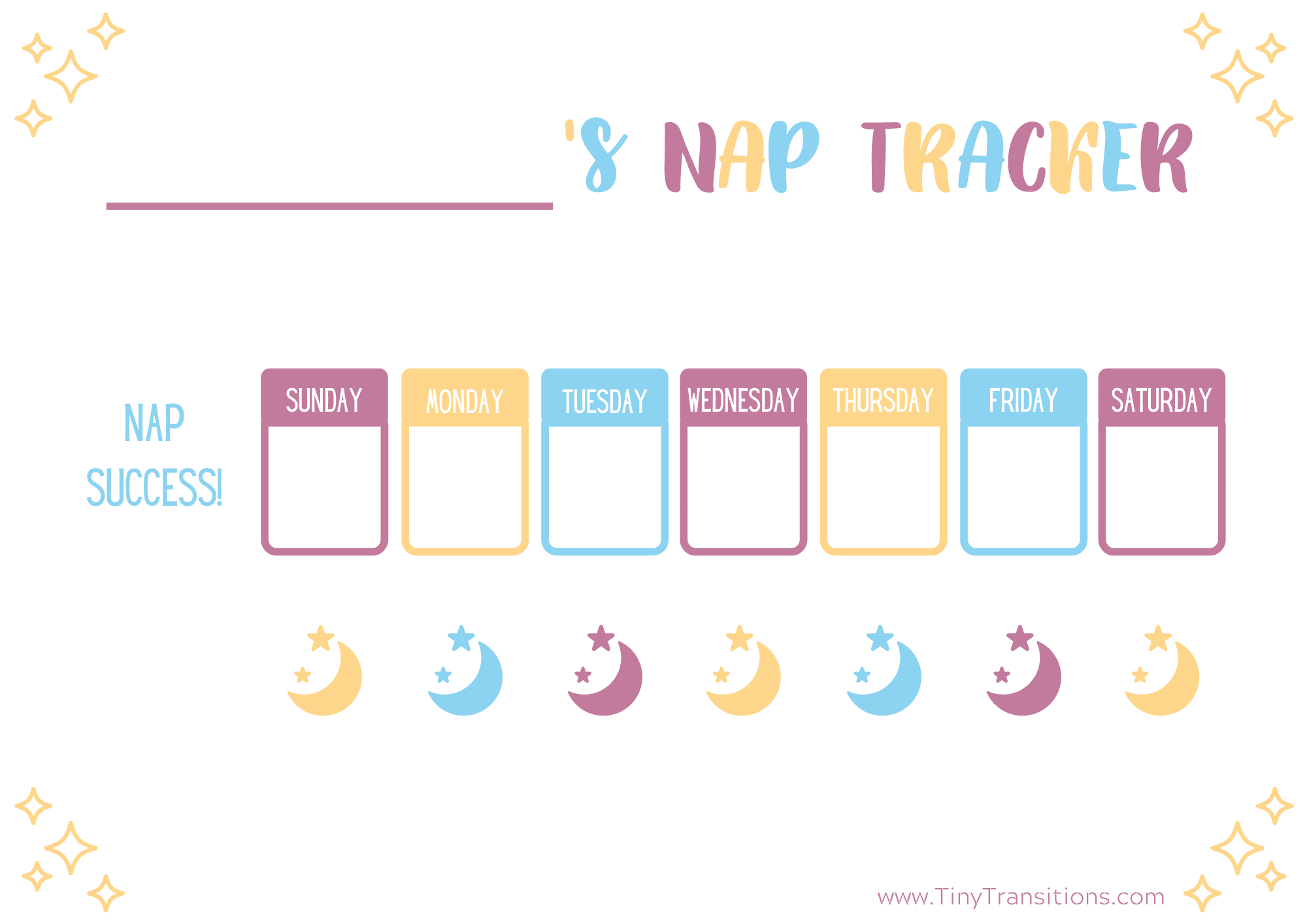 Nap Bedtime Reward Charts For Toddlers