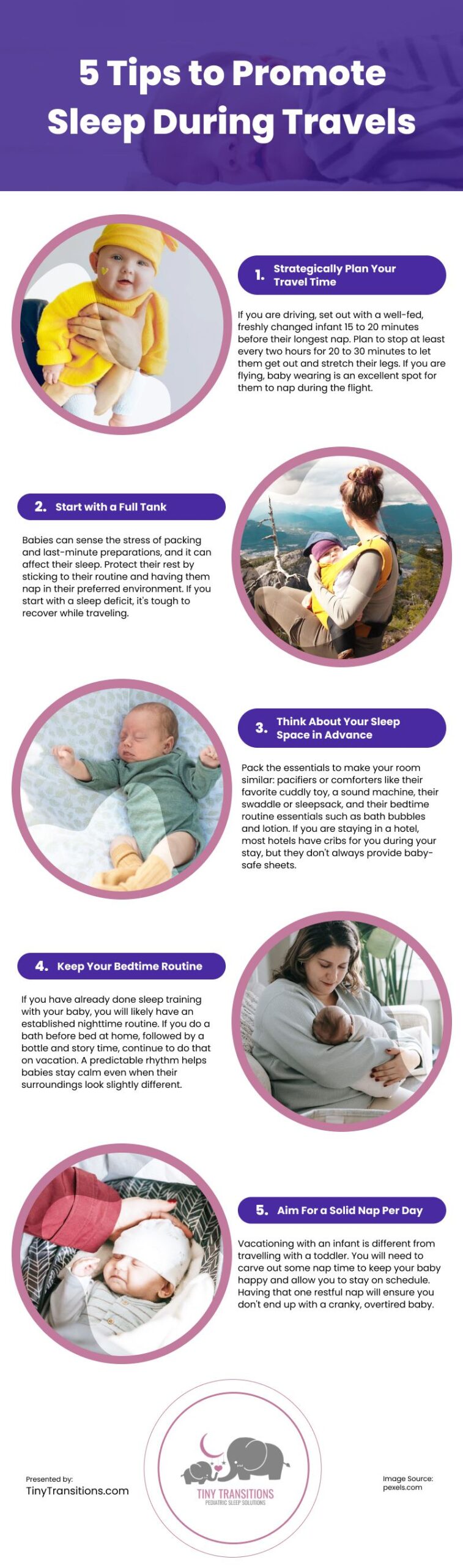 5 Tips to Promote Sleep During Travels Infographic