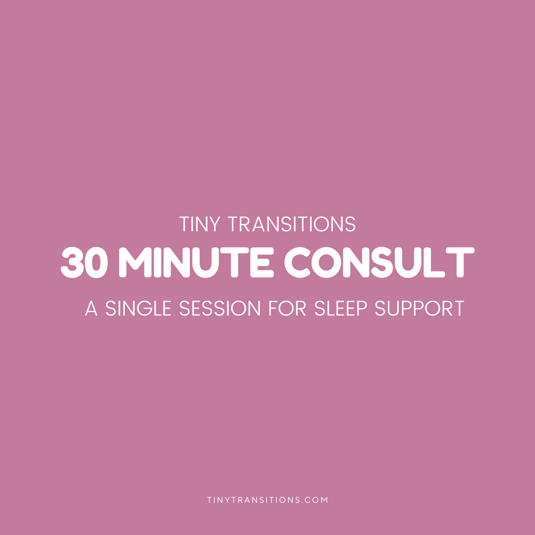 30 minute private sleep consultation with a certified Sleep Consultant
