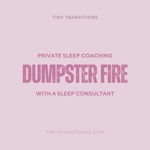 Dumpster Fire - Working with a Sleep Consultant